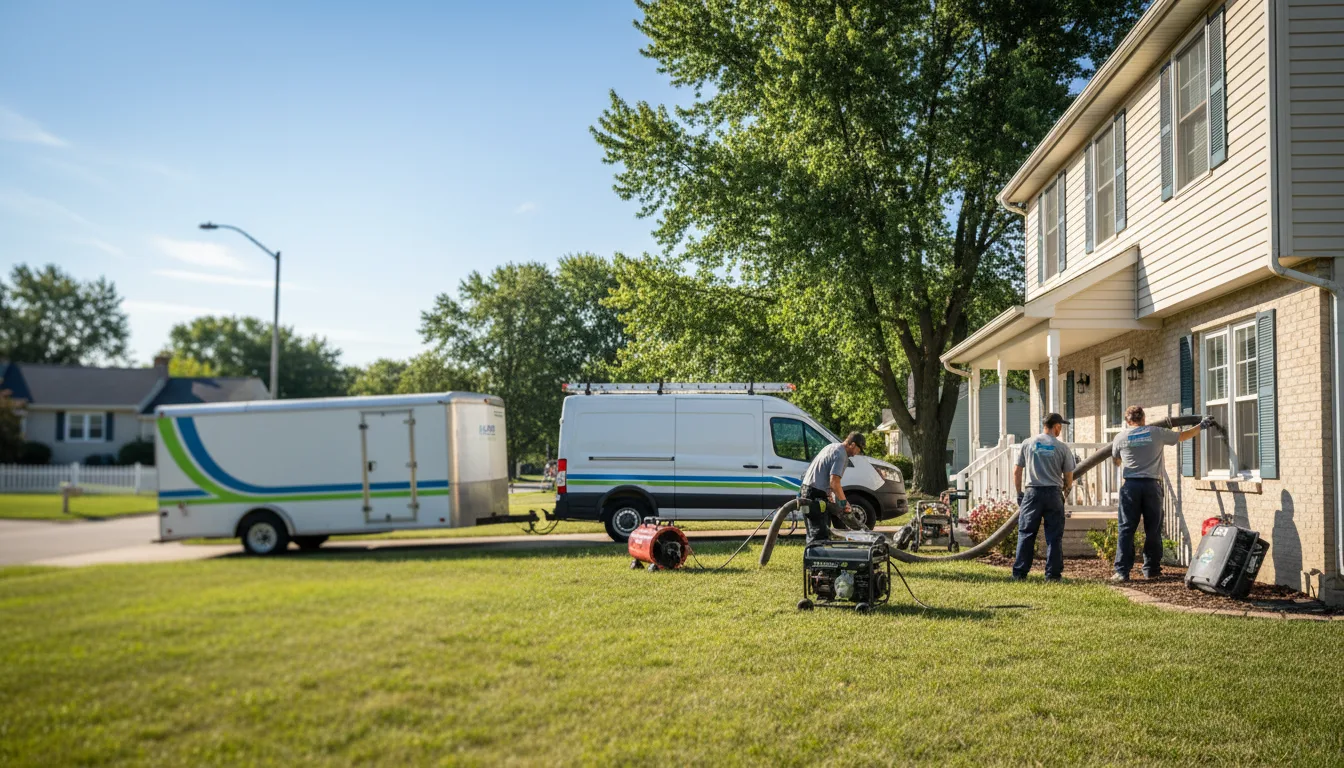 Flooded Basement Restoration And Cleanup With Repair in South Wayne, WI near me